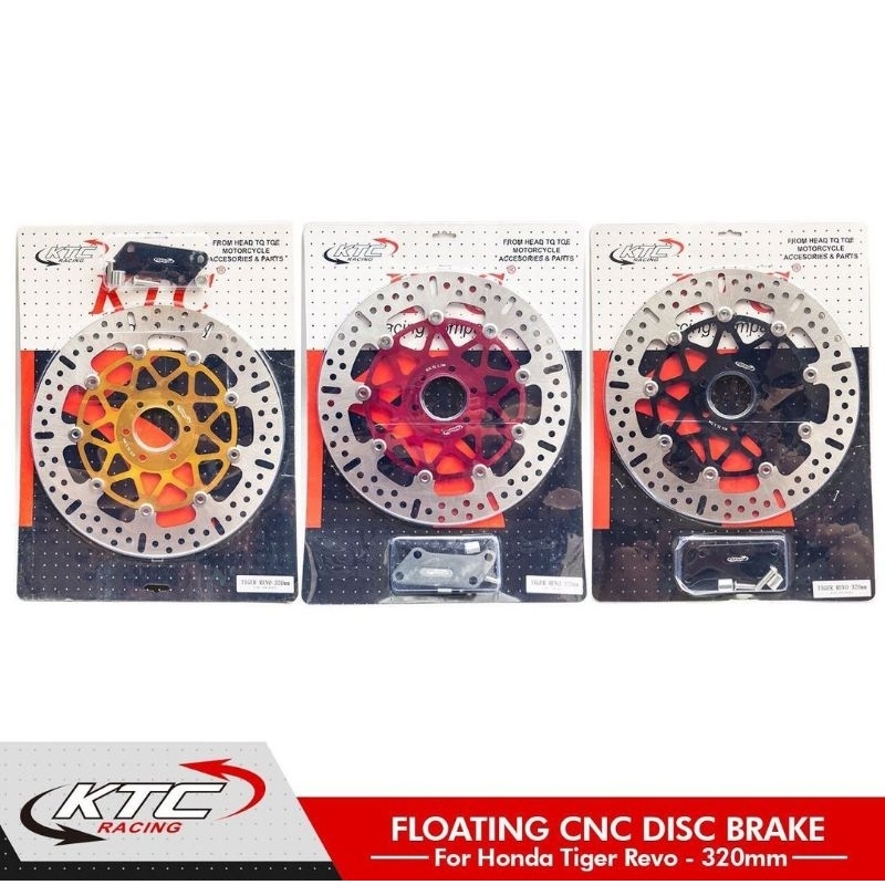 Disc brake piringan cakram depan ktc racing tiger revo floating cnc ukuran 320 mm