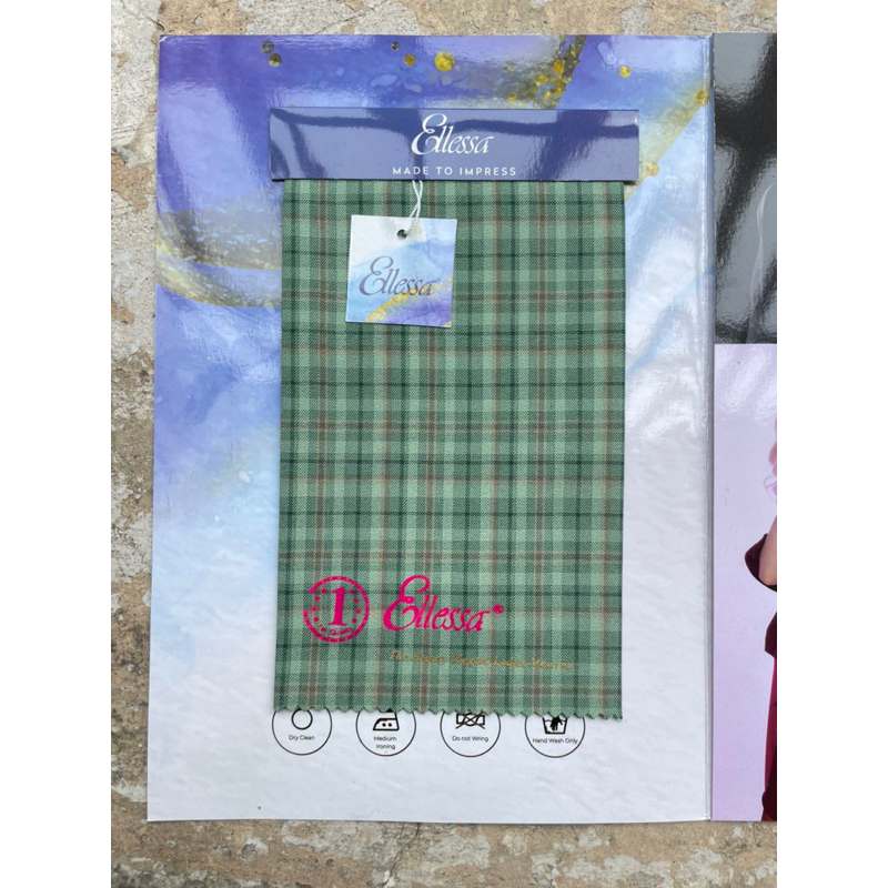 Kain Kotak Ellessa Grosir Roll/Kain Untuk Seragam Hight Quality