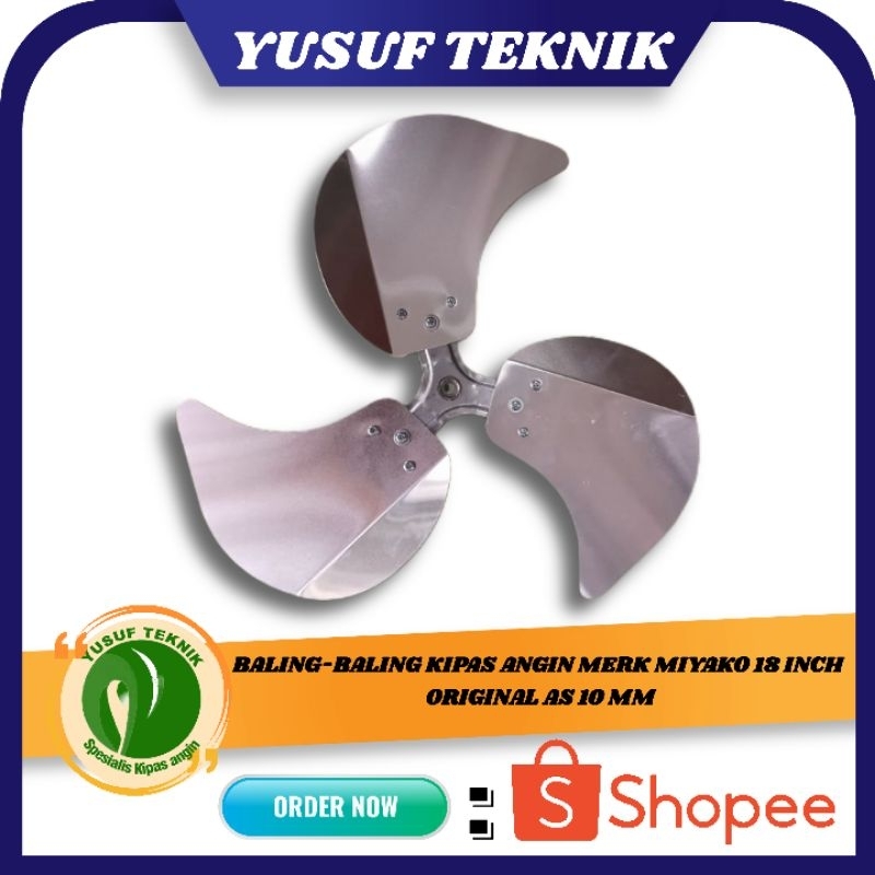BALING-BALING KIPAS ANGIN MERK MIYAKO 18 INCH AS 10 MM