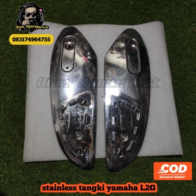 besi plat stenlis stainless krom tangki tengki yamaha L2G L2S
