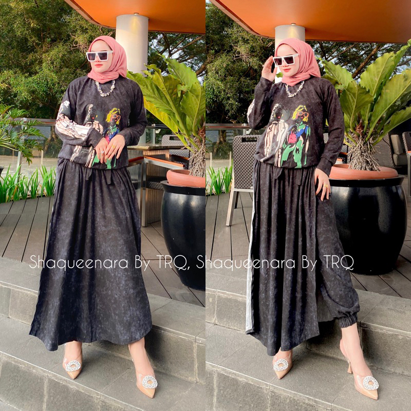 Set celana rok shaqueenara By Trq