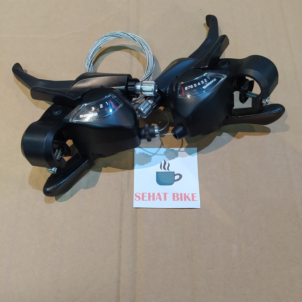 Shifter Shimano Tourney TX 800 3 x 8 speed Original