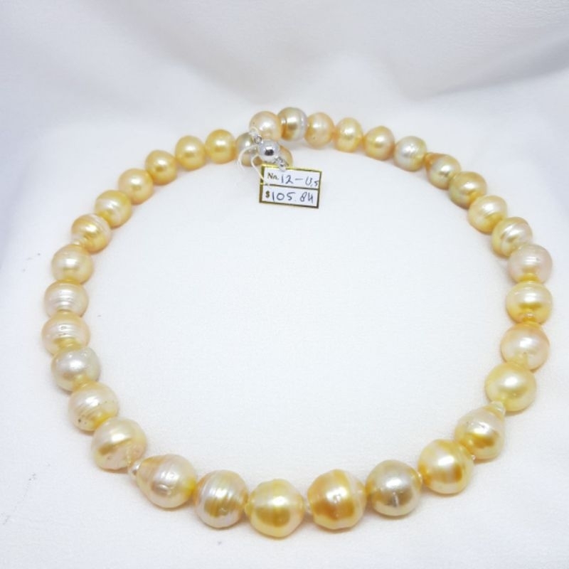 Kalung mutiara air laut gold