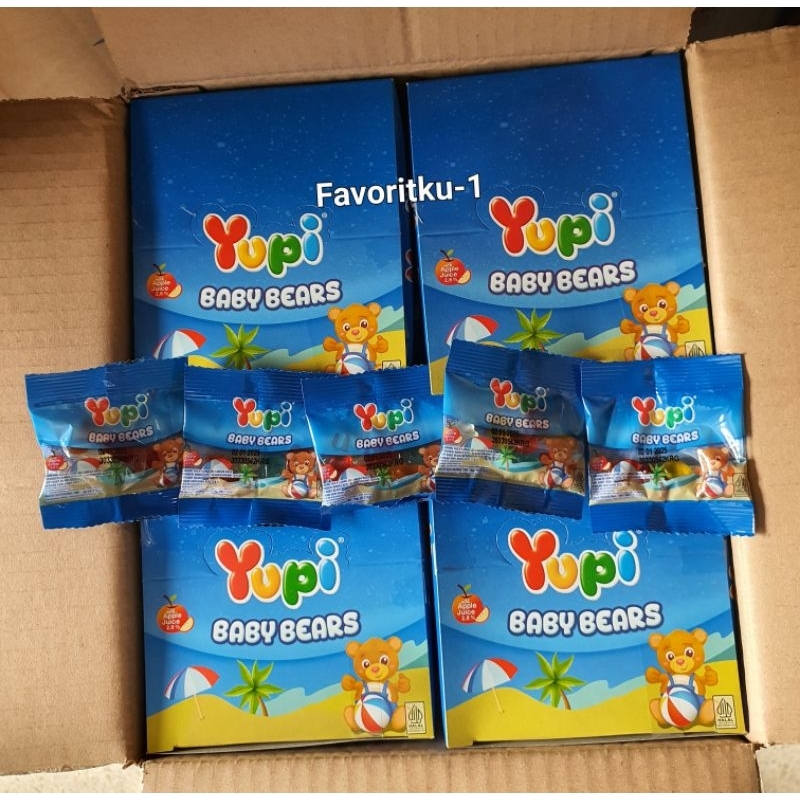 

YUPI Baby Bears Gummy 6 g. 1 Box Isi 24 Pcs