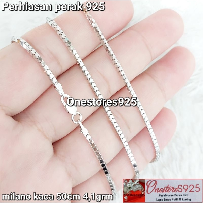 KALUNG PERAK ASLI SILVER 925 MODEL MODEL PANJANG LAPIS EMAS PUTIH