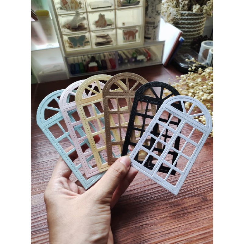 

Frame Window (Jendela) - Dies Cut (6 pcs) Untuk Journal & Scrapbook