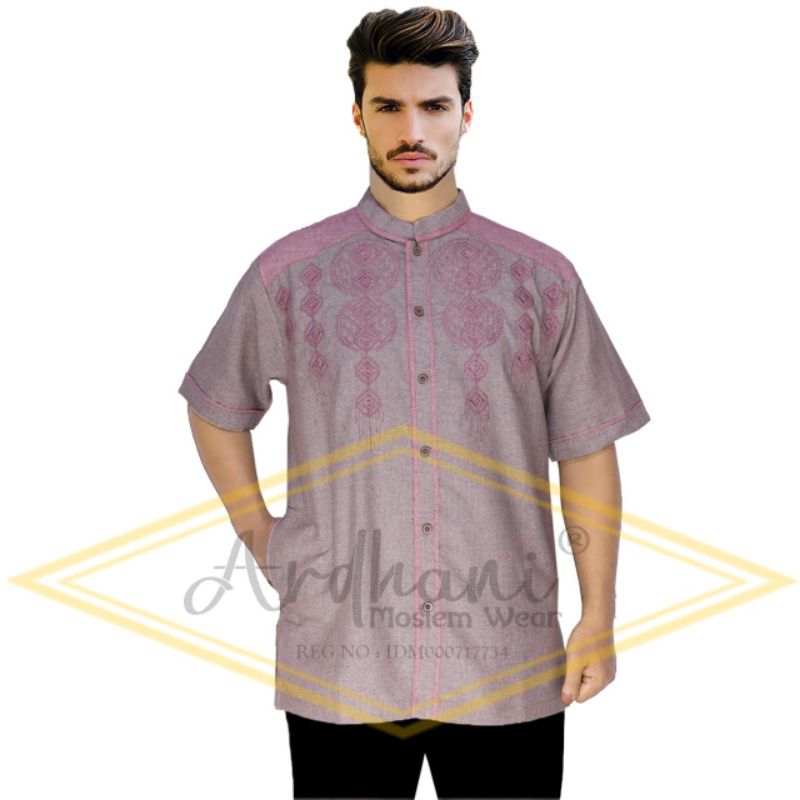 Baju Koko Lengan Pendek Premium Ardhani Moslem Wear By Auroraonlinestore 2023