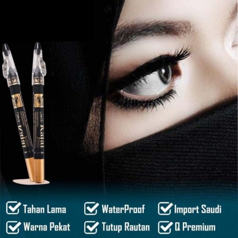 Celak Kajal Waterproof Eyeliner 2 in 1Import Arab Saudi | Celak Arab | Celak Mata | Celak Rani | Cel