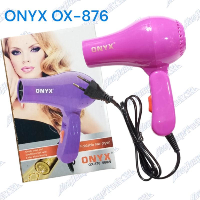 Hair Dryer Lipat Mini ONYX - 876 500 Watt / Pengering Rambut