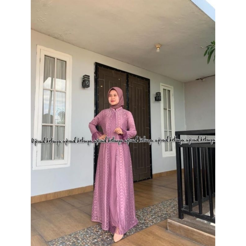 Gamis Kekinian Alena Bordir Manual Original Butik