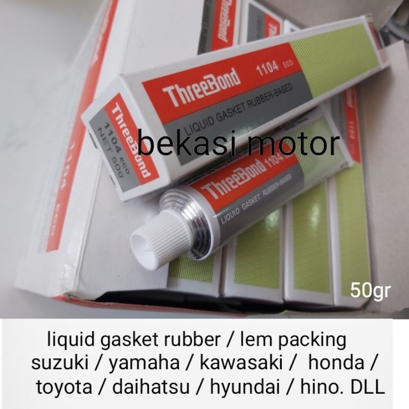 

lem karet liquid gasket rubber lem threebond lem packing paking original 50gr