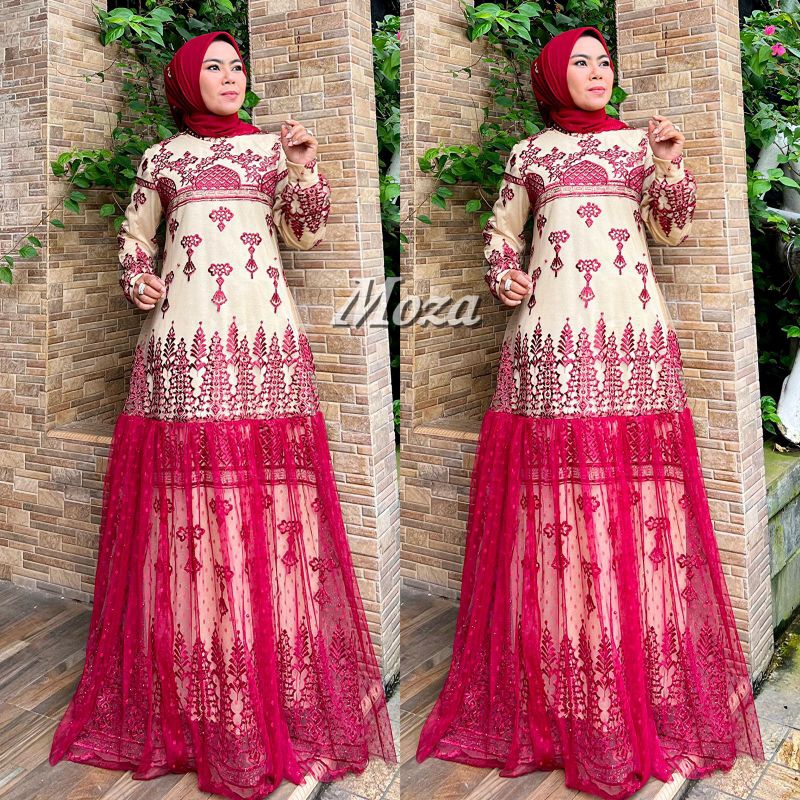 NEW PRODUK//MOZA DRESS//BAHAN TILLE BORDIR MUTIARA//SERAGAMAN KELUARGA//BAJU LEBARAN//BAJU PESTA LAMARAN//BAJU WISUDA//KEBAYA MODERN//By Mirajaya Kebaya//MDHBROTHER