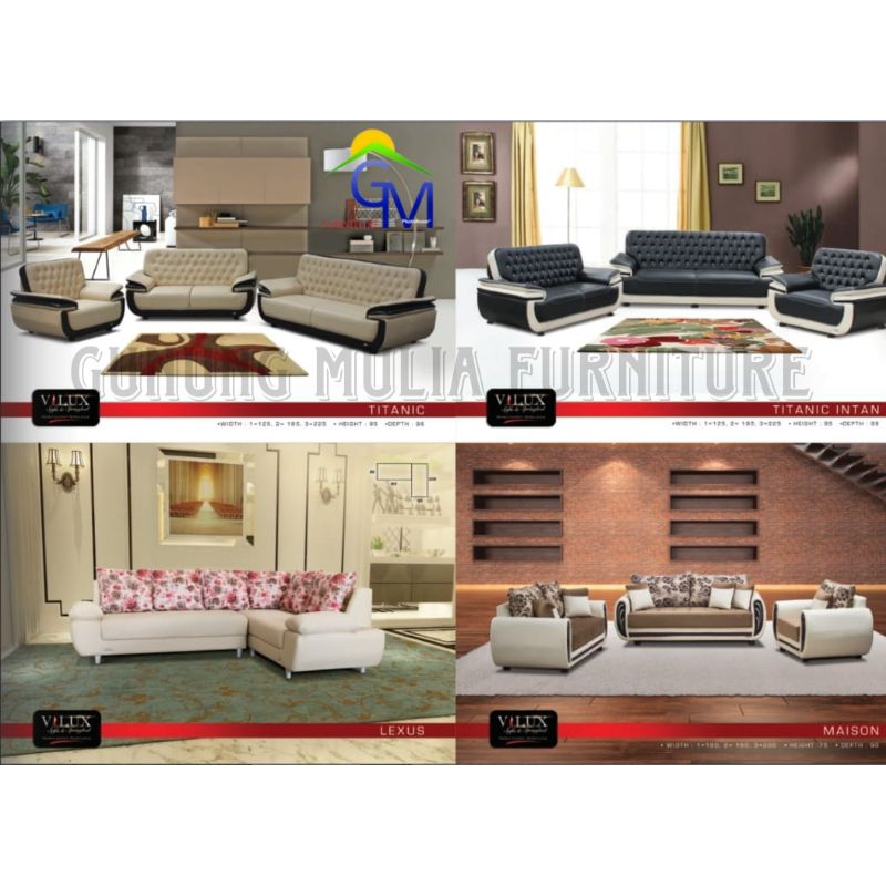 Sofa Tamu / Sofa Mewah Merk Vilux