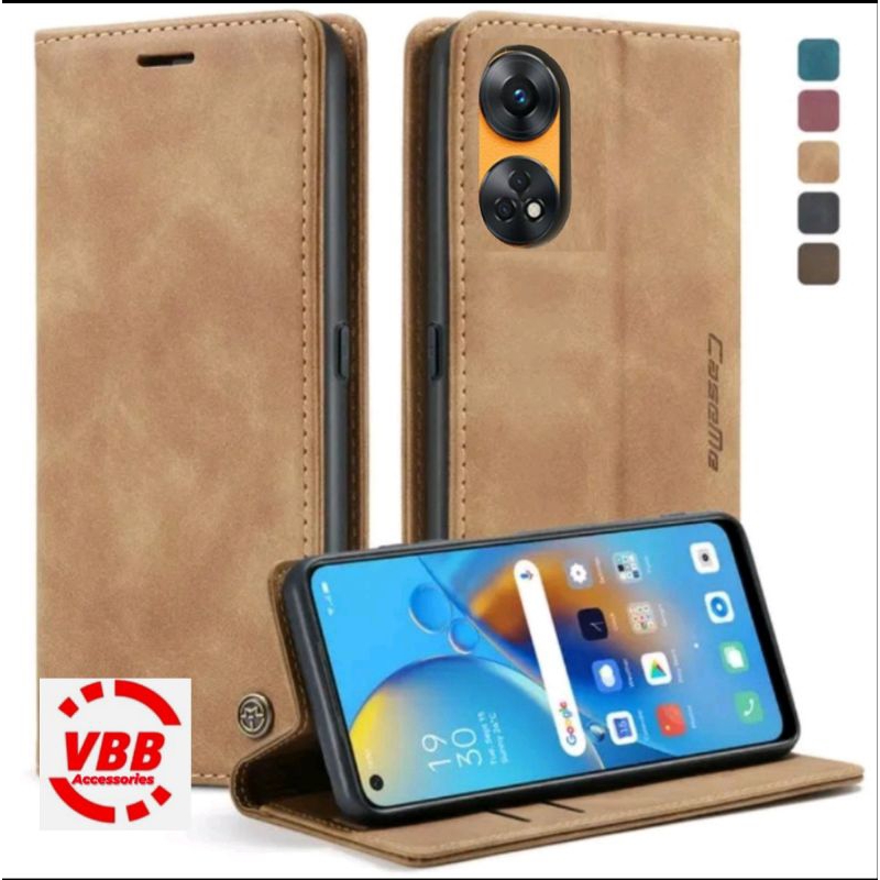 Case OPPO RENO 8T 4G - RENO 8T 5G Flipcase Dompet Kulit Leather Premium Cover