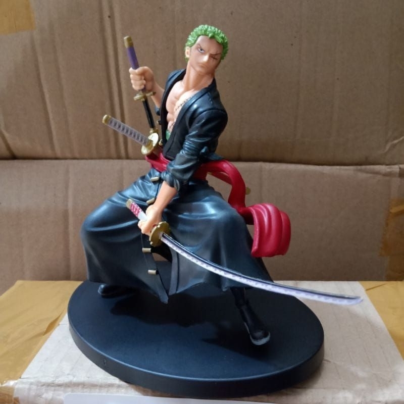 MAINAN ACTION FIGURE ONE PIECE ZORO WANO 18CM / ONE PIECE RORONOA ZORO