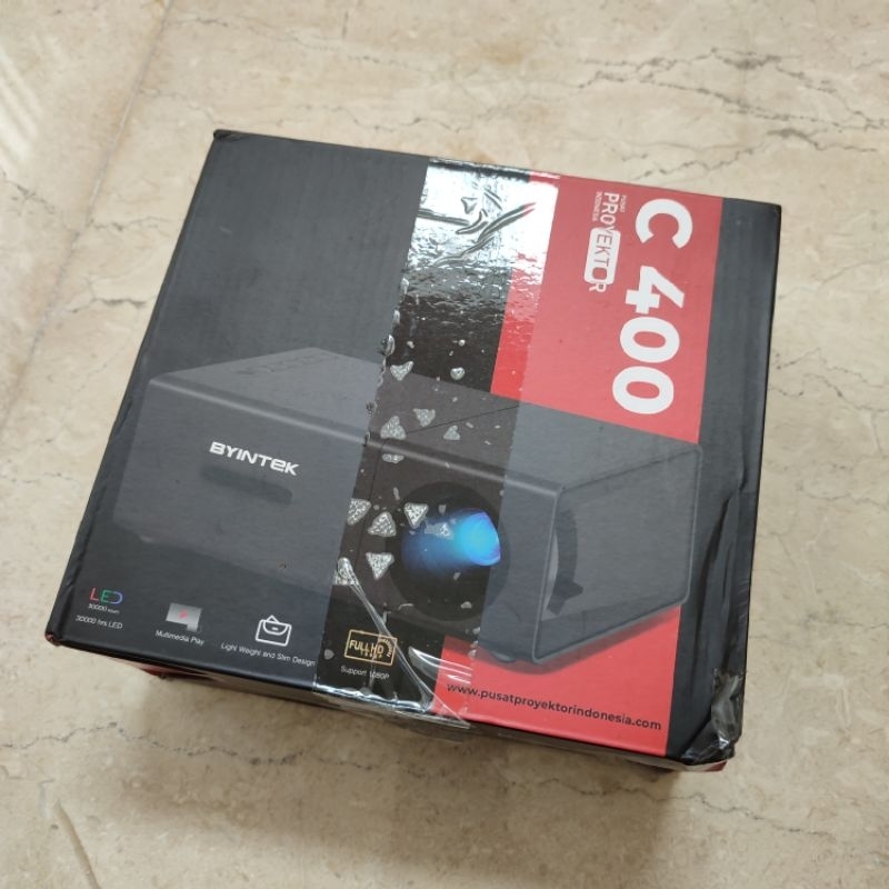 ByIntek Mini Proyektor C400 Like New 100% GRATIS ANYCAST