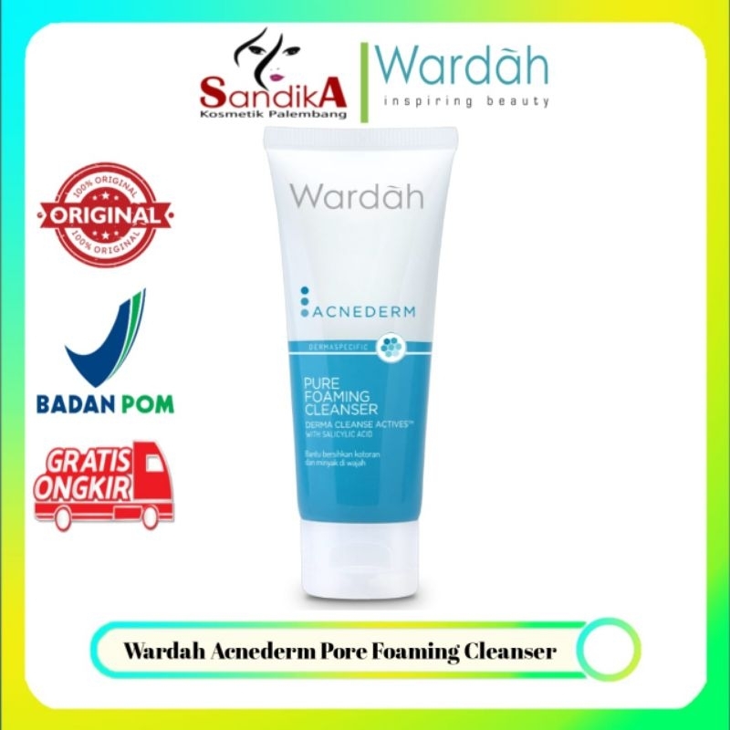 Wardah Acnederm Pure Foaming Cleanser