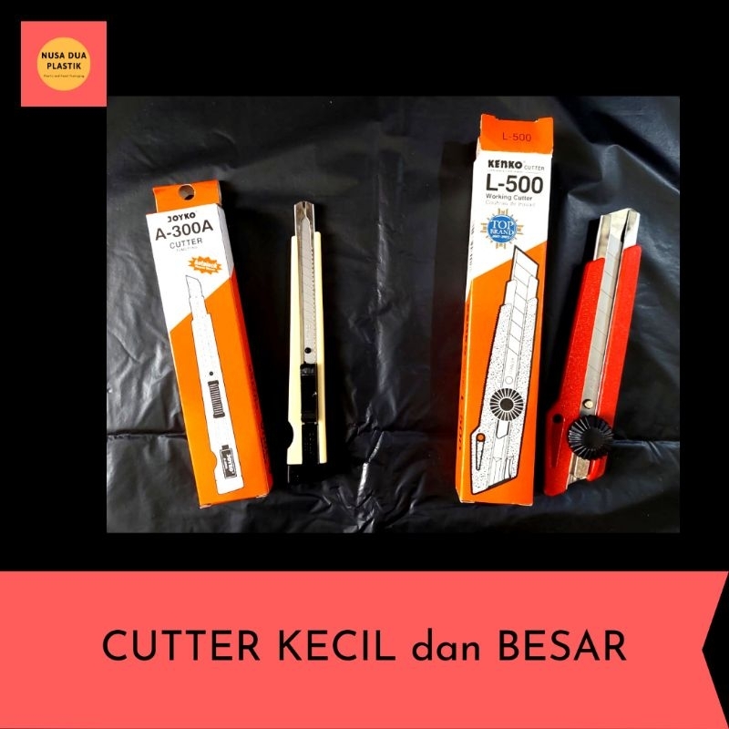 

Cutter Kecil dan Cutter Besar Alat Pemotong Kertas