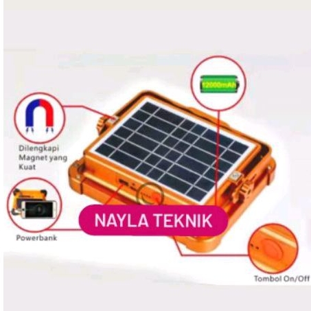 LAMPU EMERGENCY 50 WATT PANEL SURYA SUPER TERANG