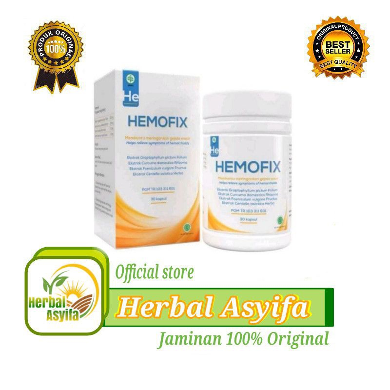 Hemofix asli original 100% obat ambeien wasir sembelit ambien ampuh bpom
