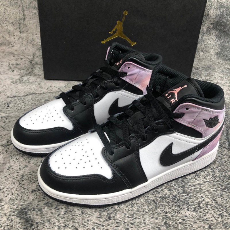 Nike Air Jordan 1 Mid Zen Master Tie Dye 100% Authentic