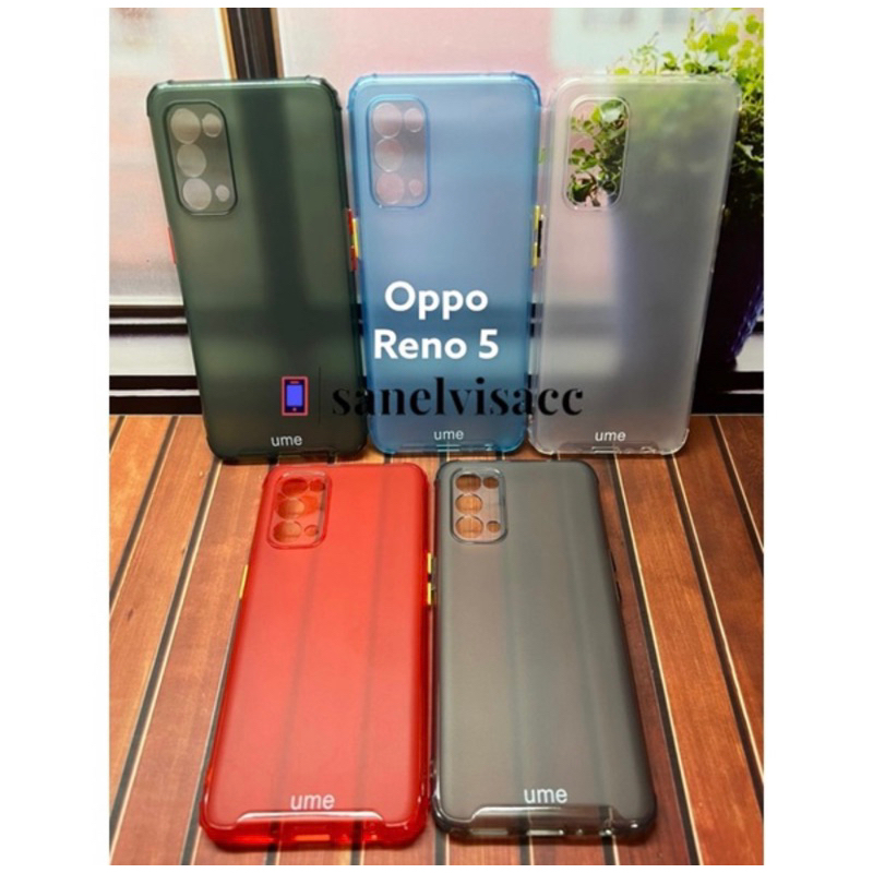 CASE OPPO RENO 5 ,CASSING OPPO RENO 5 SOFT CASE UME MATTE RAINBOW MEWAH