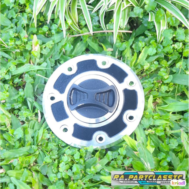 TUTUP TANGKI NINJA CUSTOM CNC WARNA HITAM