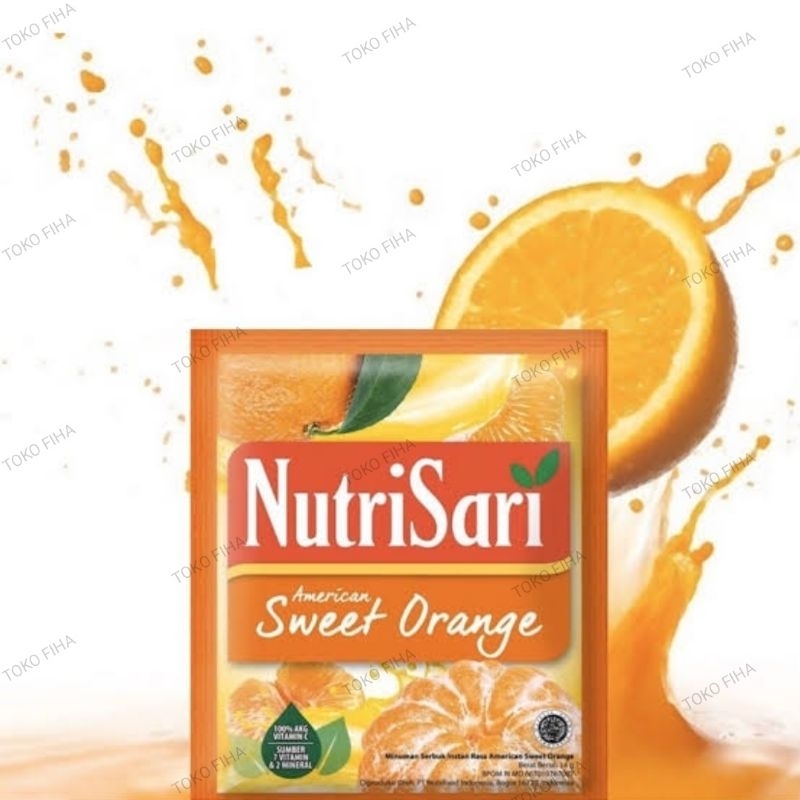 

Nutrisari American Sweet Orange 14gr - Per Sachet