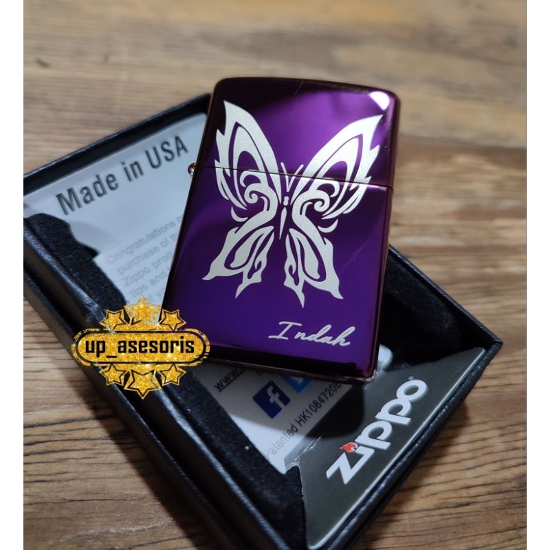 Lighter Custom Logo Nevertheless Kupu Kupu Souvenir Kpop Korea Kado Koleksi