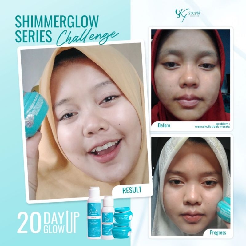 PAKET KFSKIN SHIMMER TAHAP 2 / LC BEAUTY BIRU