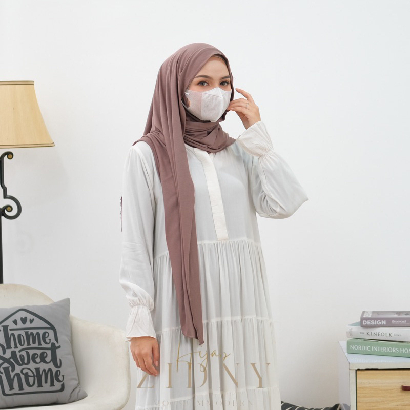 pashmina kaos rayon iner ninja 3in 1