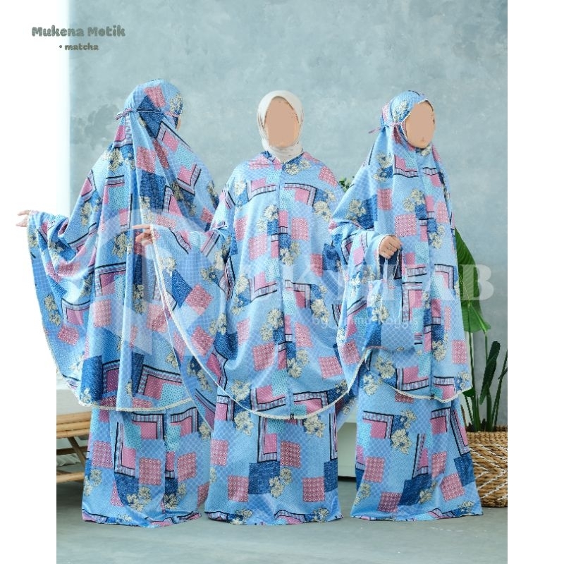 MUKENA TRAVEL MOTIF/MUKENA 2 IN 1/MUKENA DEWASA/MUKENA MOTIK BY UKHIJAB