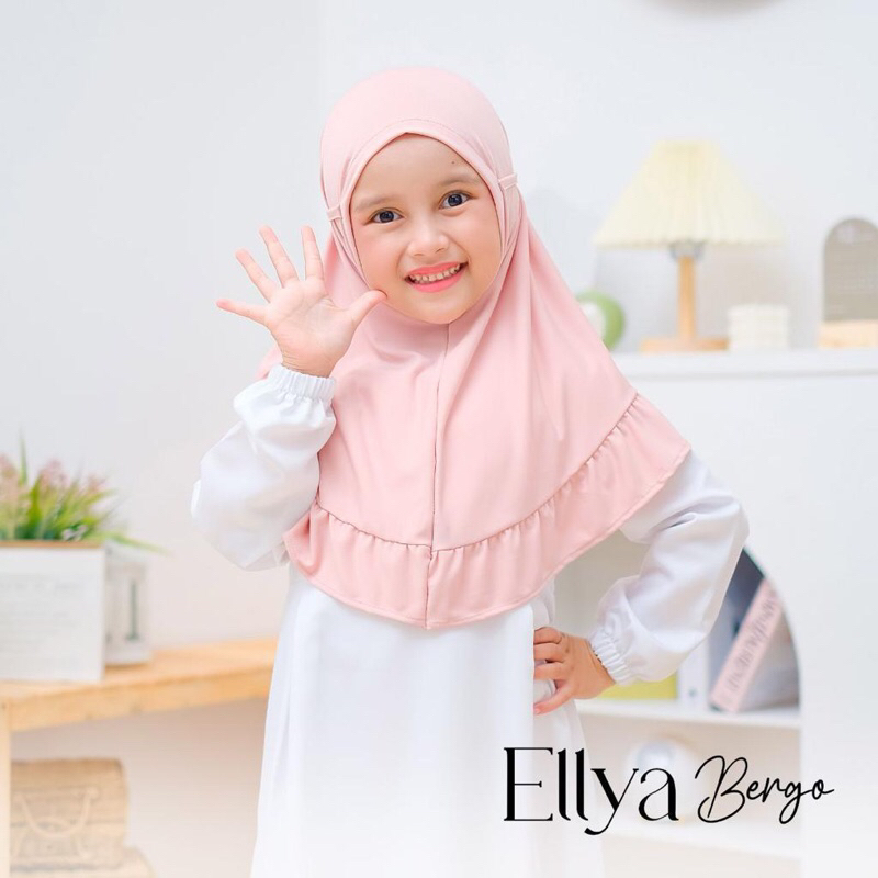 Ellya Bergo Rampel Bergo Anak Bahan jersey super adem