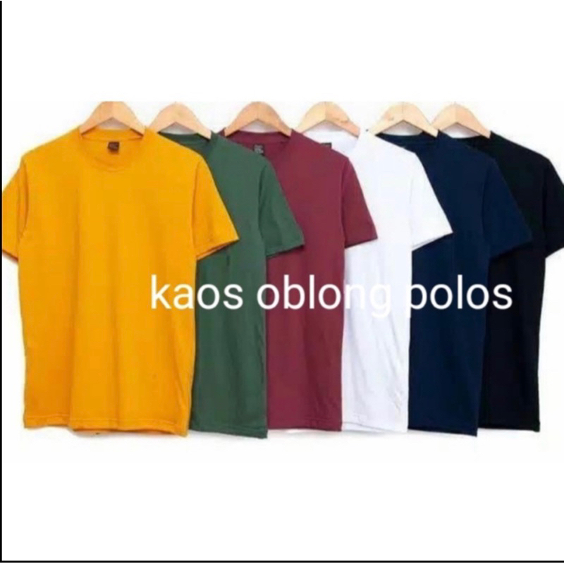 KAOS OBLONG POLOS REGULER[UNISEX]