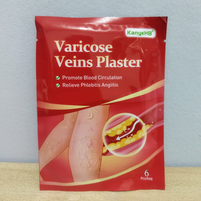 Koyo Penghilang Varises Paling Ampuh Varicose Veins Plaster Original 1pack Isi 6pcs