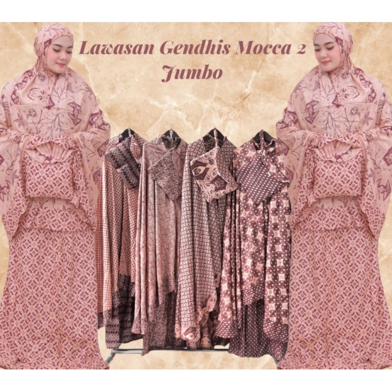 mukena jumbo batik premium
