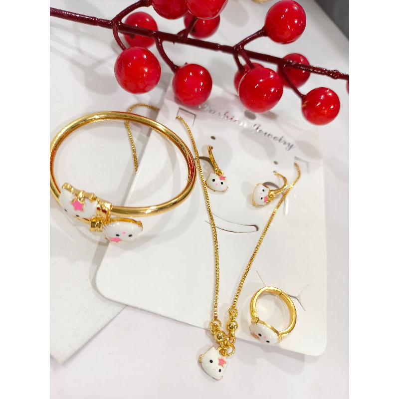 1 SET LENGKAP PERHIASAN ANAK ANAK XUPING GOLD