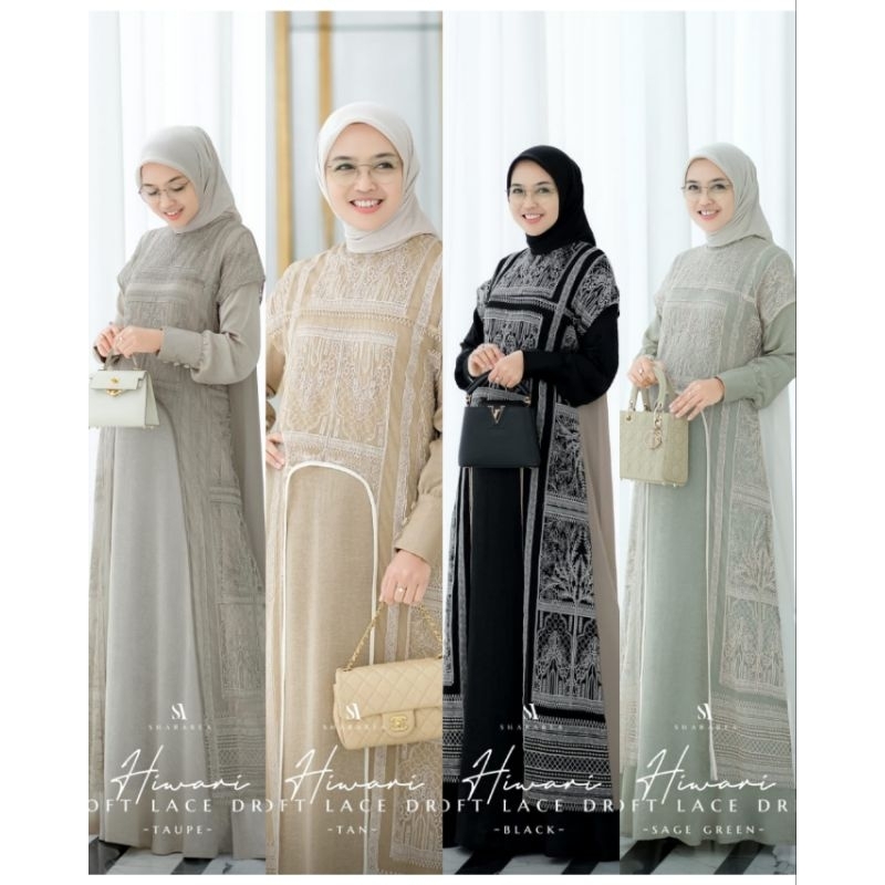 Hiwari Soft Lace Dress (Inner+Outer) by shArarea