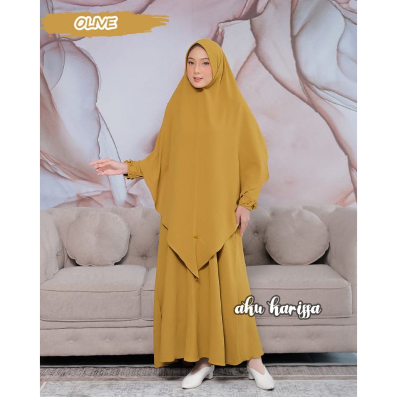 NURLIANI SET HIJAB SYAR'I ori AKU KARISSA / GAMIS AKU KARISSA TERBARU / GAMIS SET KHIMAR / GAMIS CRI