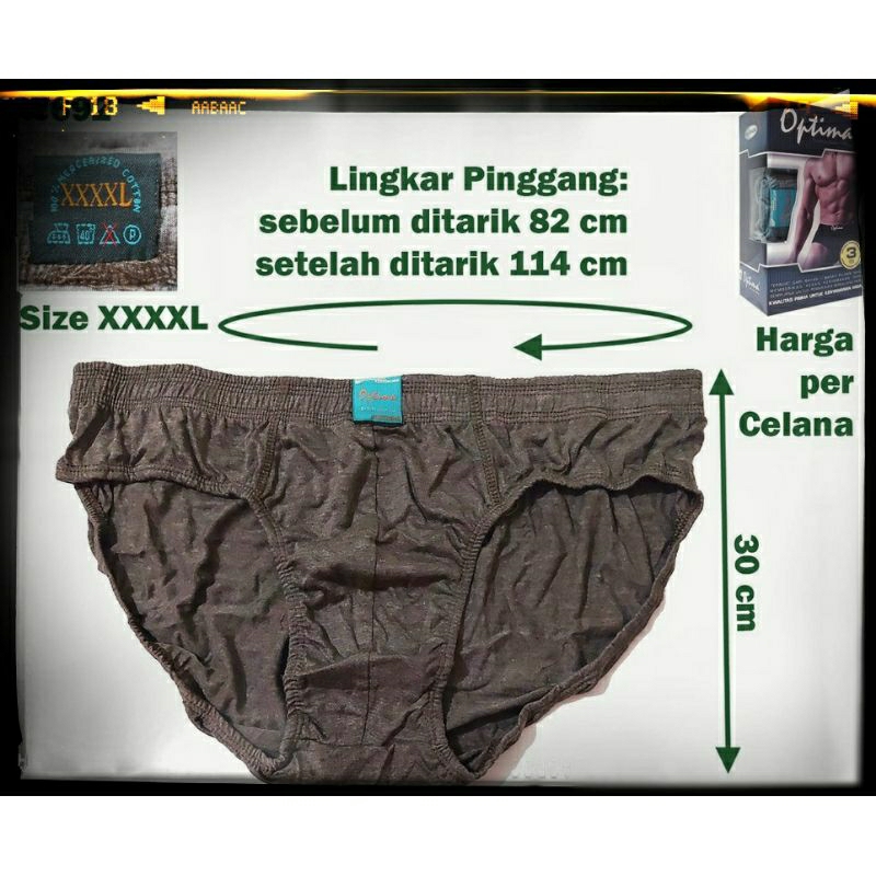 CD Jumbo Pria Celana Dalam laki-laki OPTIMA XXL,3L,4L