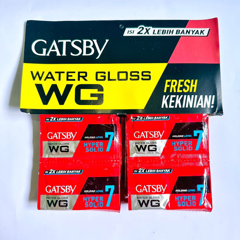 (48 pcs) Gatsby WG Water Gloss Merah Sachet 5gr