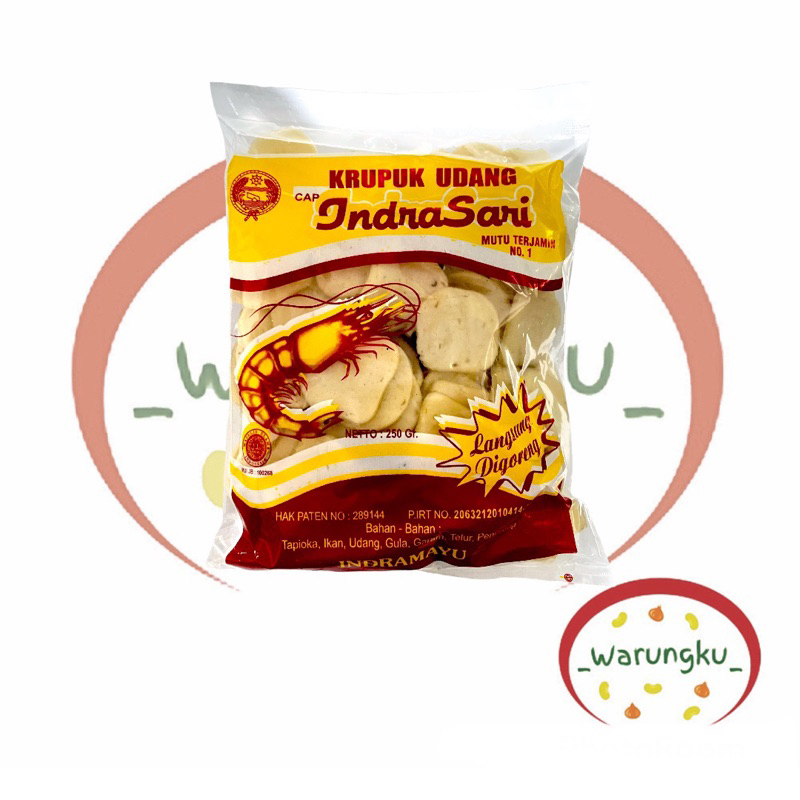 

Kerupuk Udang KANCING INDRASARI 250gr