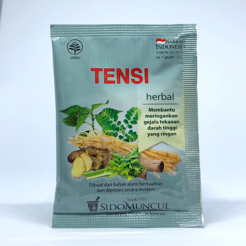 

Sido Muncul Jamu Tensi 10's - Membantu Meringankan Gejala Tekanan Darah Tinggi yang Ringan