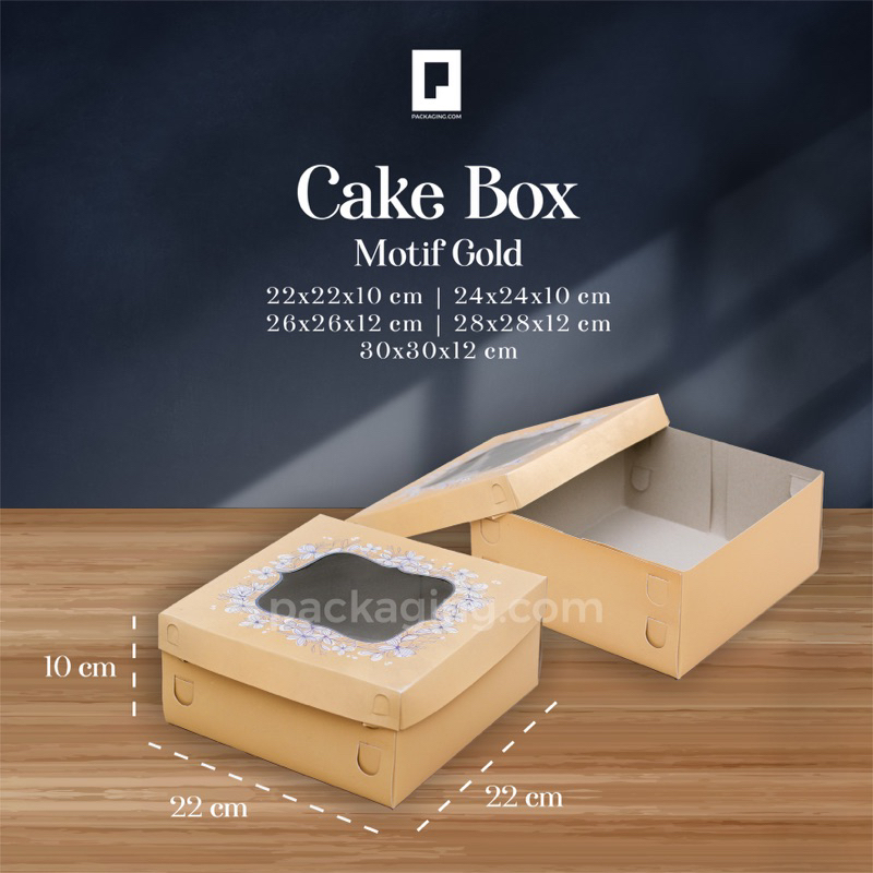 

Cake Box Tutup Pisah Motif Golf/Dus Kue