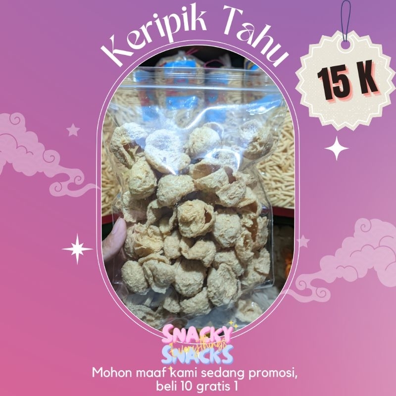 

KERIPIK TAHU / SNACK / CEMILAN / JAJANAN / JAJANAN KEKINIAN / SNACK MURAH