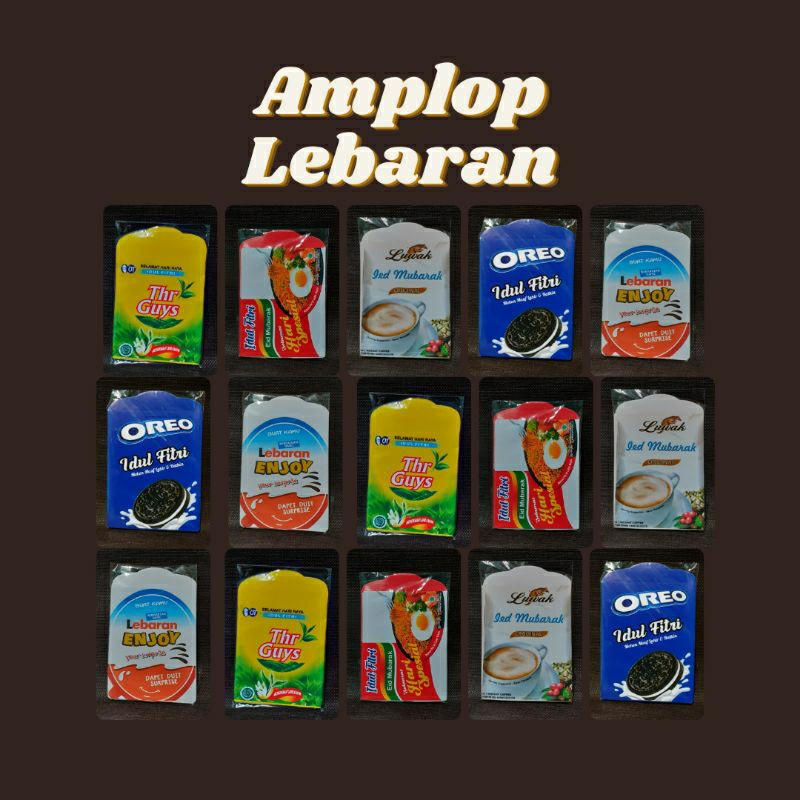 

PROMO Amplop Lebaran Motif Snack Unik Murah Ecer dan Grosir