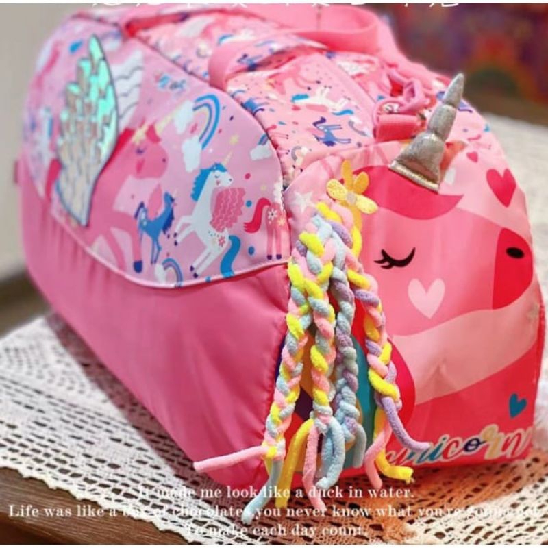 Tas traveling Besar Gym anak Dino/unicorn