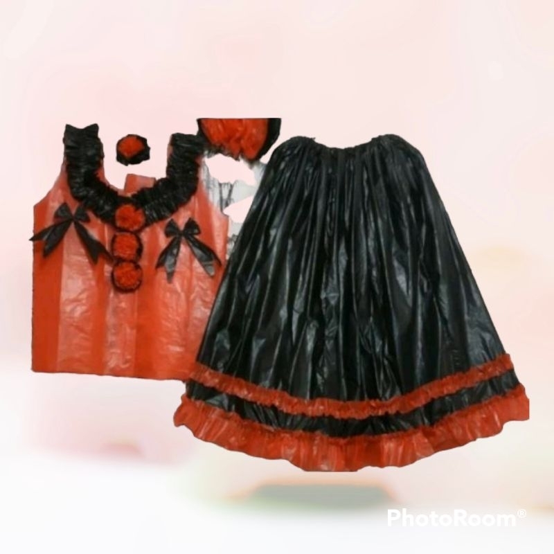 baju sampah daur ulang / kostum karnaval / baju daur ulang