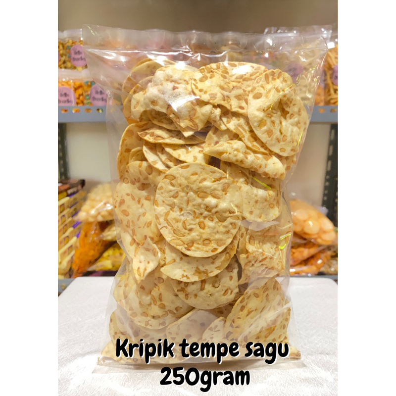 

Keripik Tempe Sagu 250gram/Cemilan murah/COD