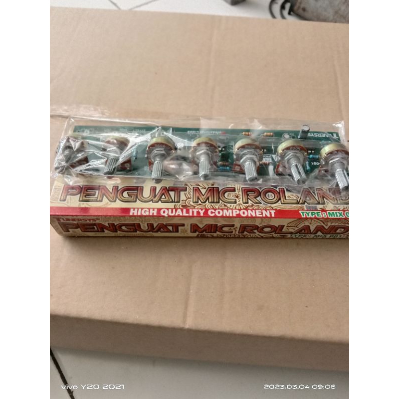 Kit penguat mic Roland/mixer 7 potensio